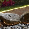 24 Foot Solar Powered PVC White Flexible Outdoor Rope Light