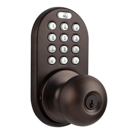 MiLocks DKK-02OB Electronic Touchpad Entry Keyless Door Lock, Oil Rubbed Bronze