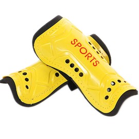 Lightweight Breathable Protective Gear Football Shin Guards Youth Kids Shin Guards for 8-13 Years Yellow
