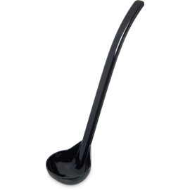 Carlisle FoodService Products 029503 Carly Plastic Dressing/Serving Ladle, 1 oz./9.5", Black (1 Unit)