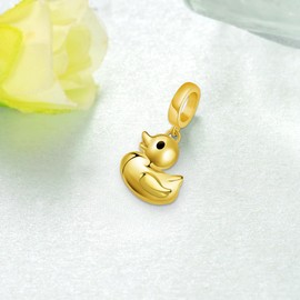 Duck Gifts 925 Sterling Silver Duck Charms for Bracelets Animals Duck Jewelry Gifts for Women