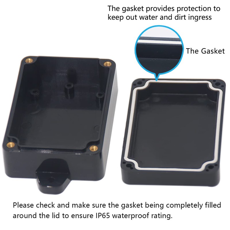 Zulkit - Caja de conexiones de plástico ABS a prueba