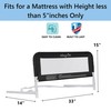 Dream On Me Lightweight Mesh Security Adjustable Bed Rail Double