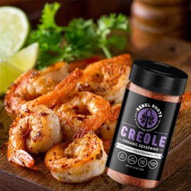 USDA Organic Salt Free Seasoning, No Salt Seasoning, Non-GMO Certified, Sugar Free Seasoning, Meal Prep Seasoning, All Natural, 100% Made in USA (Creole, 1 Pack)
