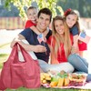 evohyah Shopping Bags Reusable Grocery Tote Bags, Deepred, Large