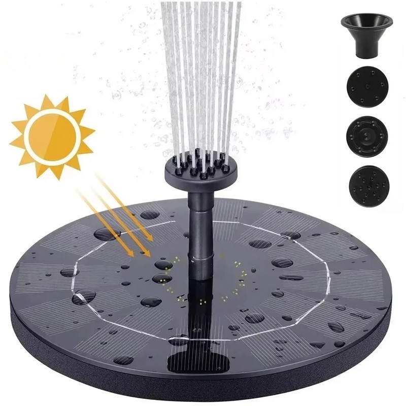 Solar Fountain Pump for Bird Baths – Floating Water Feature