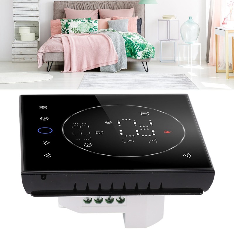 Programmable Smart Home Thermostat AC95~240V Voice Control LED Screen IP20