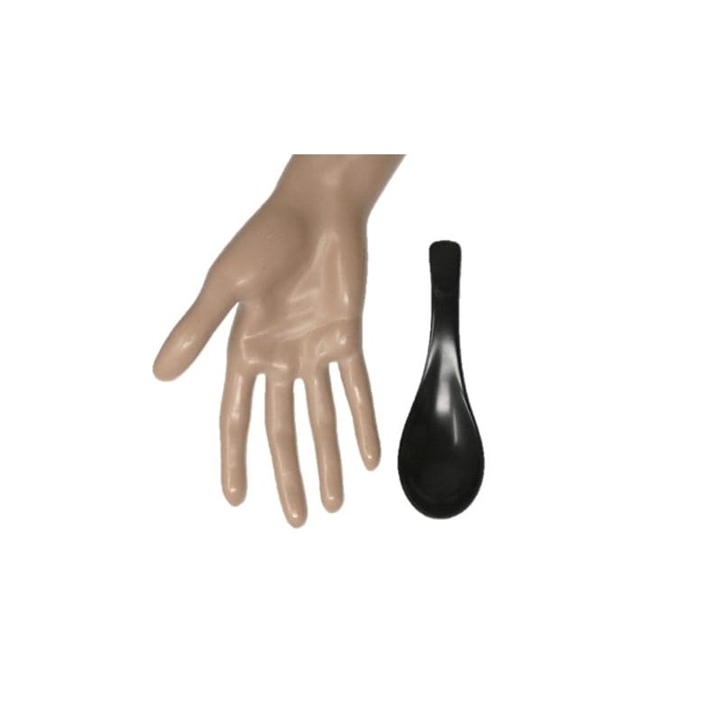Matte Black Spoon Astragalus Lotus Flower Set of 5 Commercial