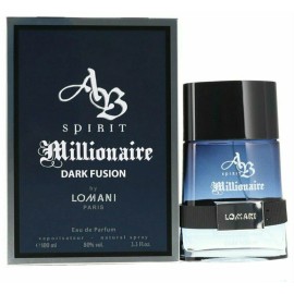 Spirit Millionaire Dark Fusion Cologne By Lomani EDP Spray 3.3oz/100ml For Men