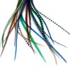Real Feather Hair Extensions - forest (5 Feathers)