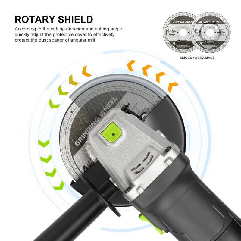GALAX PRO Electric Angle Grinder,Equipped with 4.0 Amps Motor with