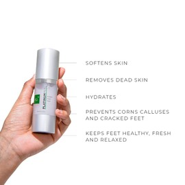 Nu119 Platinum Instant Foot Peel Spray – Exfoliating & Callus Remover for Dry, Cracked Heels & Feet – Fast Acting Skin Peeling Solution for Dead Skin Removal – Natural Foot Care Treatment