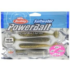 Berkley T-Tail Shad 3.7 inch Matcha Gold PBSMTTS3.7-MTGLD SW Sea Bass Flounder Rockfish