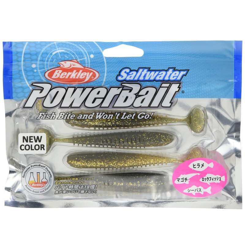 Berkley T-Tail Shad 3.7 inch Matcha Gold PBSMTTS3.7-MTGLD SW Sea
