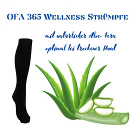 Olanmarp Wäschenetz + Ofa 365 Support Stockings - Medical Knee Socks for Men and Women - Thrombosis Stockings for Travel & Pregnancy Colour Black, black, 10