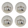 Split P Away In a Manger Salad Plate Set of