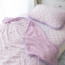 Sylphyz Towel Blanket, Single, Cool, Thin, Summer Use, Reversible, 2 Pieces, Combination, Cool Touch, Cool, Terry Fabric, Absorbent, Quick Drying, Gray, 55.1 x 74.8 inches (140 x 190 cm)