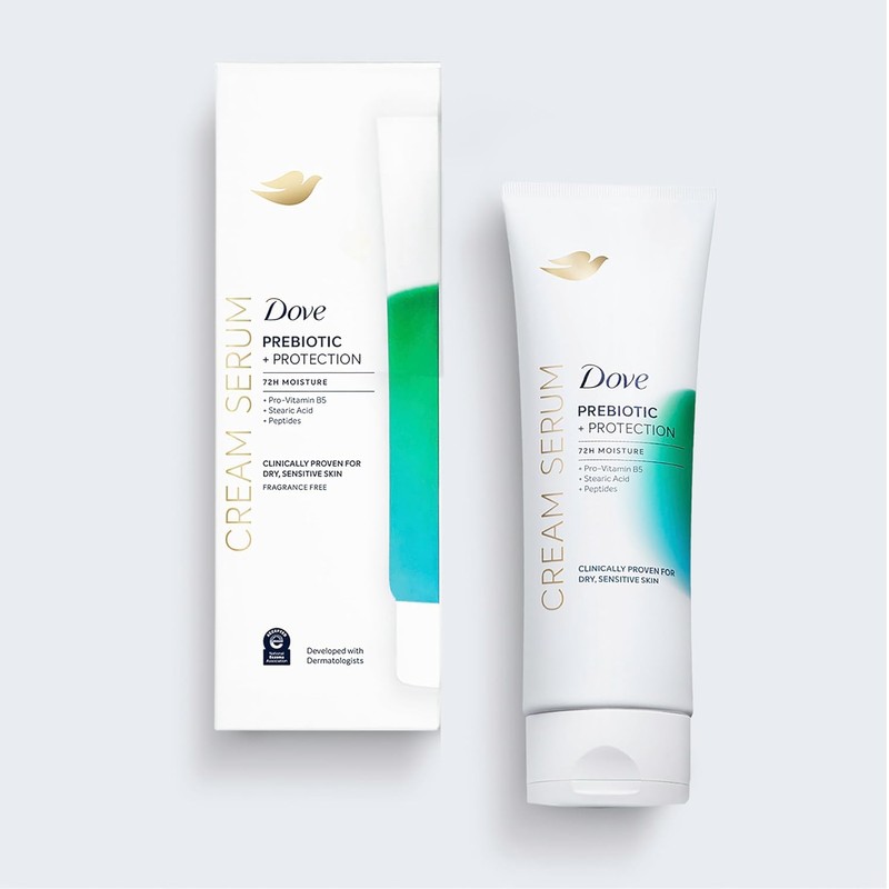 Dove Body Cream Serum Prebiotic + Protection for Dry, Sensitive