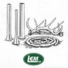 LEM Products Mahogany Fibrous Casings, 1 ½ Inches x 12