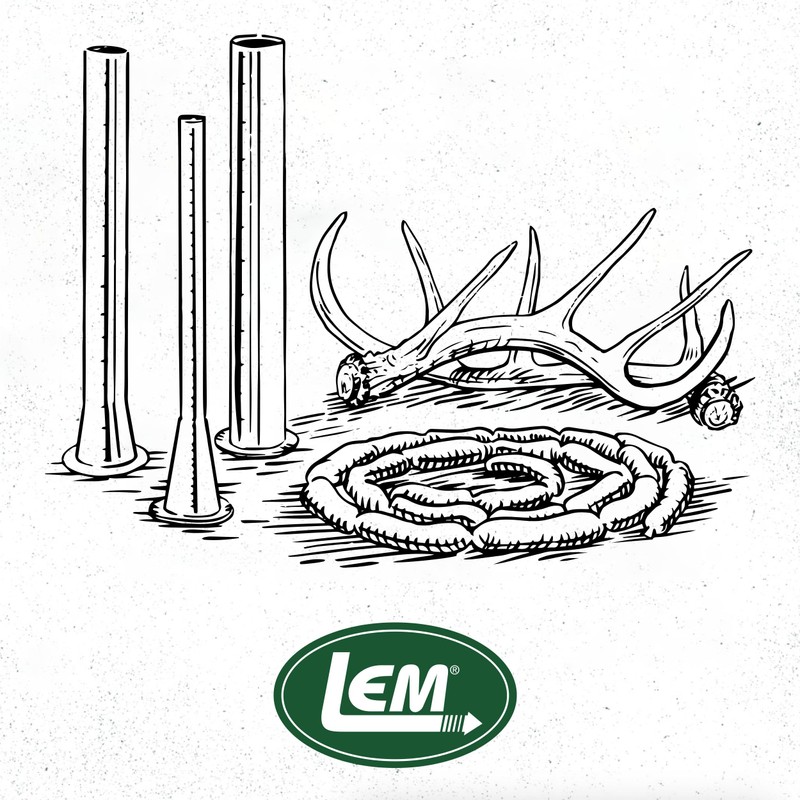 LEM Products Mahogany Fibrous Casings, 1 ½ Inches x 12