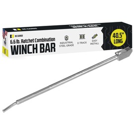 DC Cargo Mall Combination Winch Bar | Extra Long 40.5" | Square Head | Carbon-Steel Construction, Non-Slip Handle | Versatile Chain Binder and Winch bar for Flatbed Trailers and Trucks