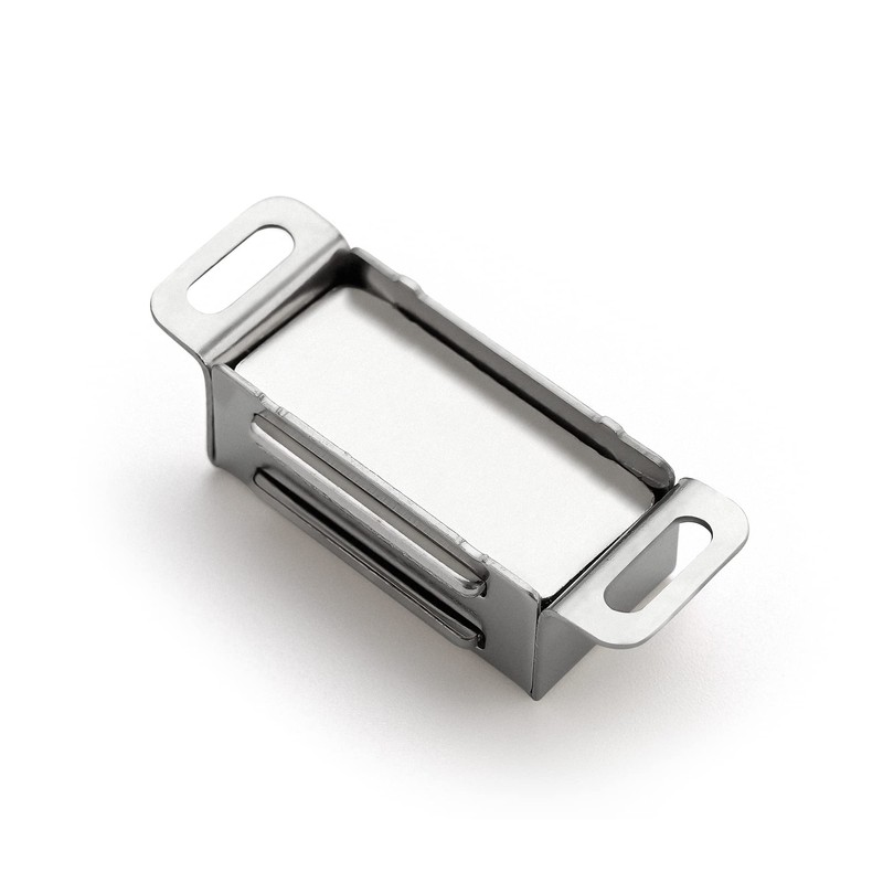 Ravinte 8 Pack Silver Magnetic Door Catch, Brushed Satin Nickel