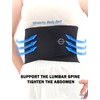 Rolxmed Neoprene Back Lumbar Support Belt Adjustable Compression Stretchy Anti