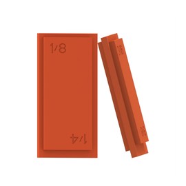 4-in-1 Trim Reveal Tool - 1/8", 3/16", 1/4", 3/8" - Precision Trim Gauges - Non-Damaging Hard Plastic Door Reveal Marking Tools for Accurate Jamb Marking - Wood Reveal Spacing Tool (orange)