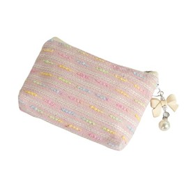 Bolsa de almacenamiento para monederos, pequeña bolsa de tela con cremallera, bolsa de cosméticos de viaje, mini billetera de bolsillo para niñas y mu