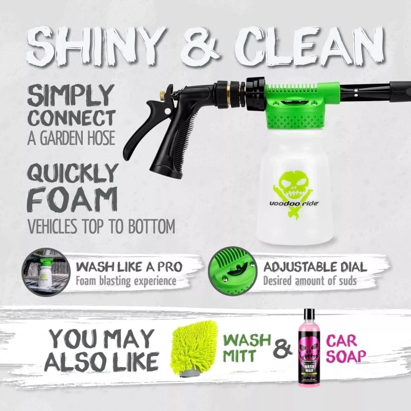 Voodoo Ride Foam Gun Cannon Sprayer for Car Wash Soap
