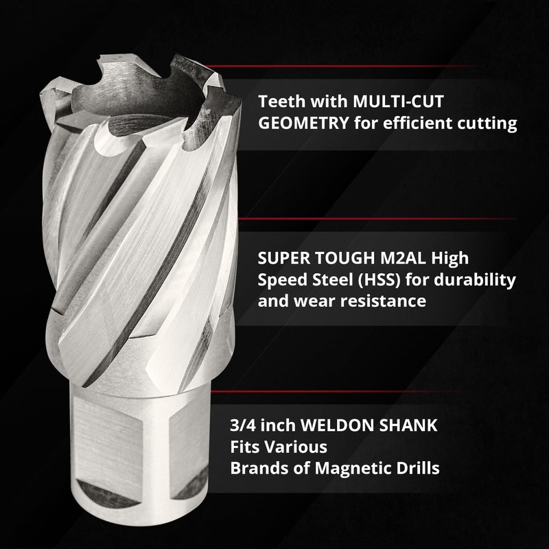 S&F STEAD & FAST Annular Cutter Set, 2-pc, 5/8" Diameter