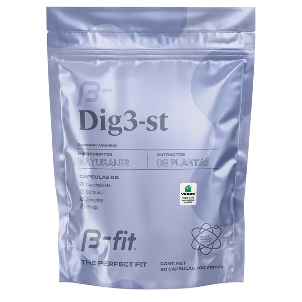 B-Fit DIG3-ST | Digestivo Natural sin Sabor | 90 Cápsulas