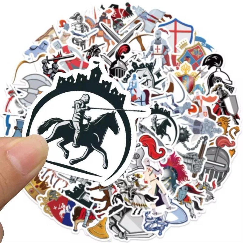 Knights 20 Random Knights Medieval Stickers Feudal Decals Hydro Laptop