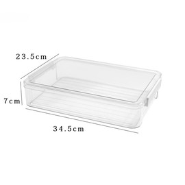 KiBcsLic Clear Storage Container Bin, Documents Magazines Paper Protector, Hobby Art Craft Supply Organizer Storage Box for Document
