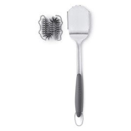 Weber Style Stainless Steel Grill Brush With Replaceable Head