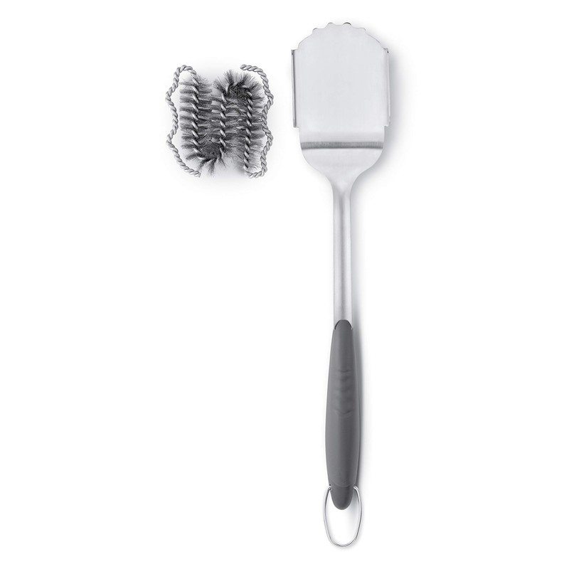 Weber Style Stainless Steel Grill Brush With Replaceable Head