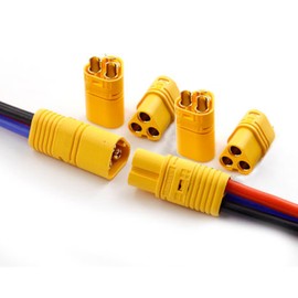 Amass 5Pairs MT60 3.5mm 3 Pins Bullet Connector Male Female with Housing for RC ESC Motor Car Boat Quad