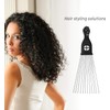Metal Afro Hair Pick Comb Set - 2Pcs African Curling