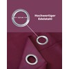 tinycurtains, Door Curtain Bordeaux Red 210 x 150 cm for