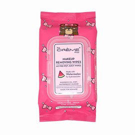 The Crème Shop Makeup Removing Wipes Made with Watermelon for Hydrated Skin (60 Pre-Wet Juicy Wipes)