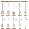 TeamFar Kitchen Cooking Utensils, 10 pcs Silicone Cooking Utensils Set,