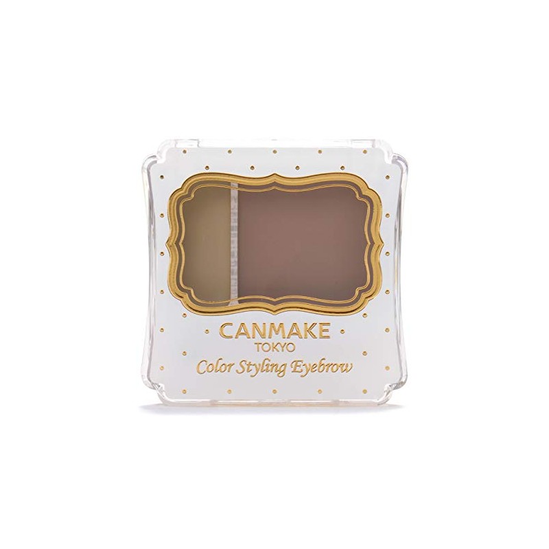 Canmake Color Styling Eyebrow 02, Olive Brown, 0.09 oz (2.4