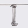 12 Pcs S Shaped Hooks Stainless Steel Long Drying Rod