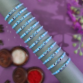 Set of 12 Rakhi for Brother Rakhi Thread Bracelet for Bhai Bhabhi Bhaiya veera Raksha Bandhan Rakhi Set Dora Bracelets with gift Pack for Brother Sister Indian Traditional Raksha Bandhan Festival