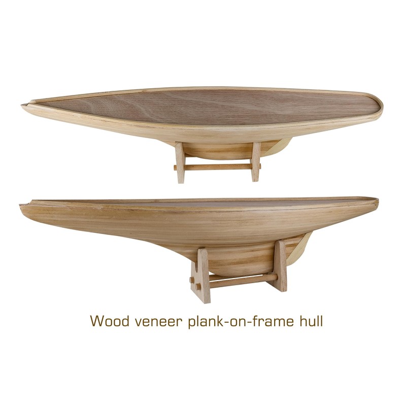 SAILINGSTORY Wooden Ship Model Sailboat Decor Yacht Classic America's Cup