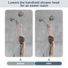 BRIGHT SHOWERS Shower Arm Extender for Rain and Handheld Shower