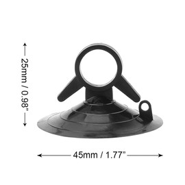 Suction Cup for Park Sun Shade Replacement Auxiliary Black (Pack of 16)