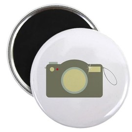 CafePress Camera Photo Magnets 2.25" Round Magnet, Refrigerator Magnet
