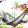 NOVICA Grey Hand Woven Cotton Mayan 1 Person Rope Hammock