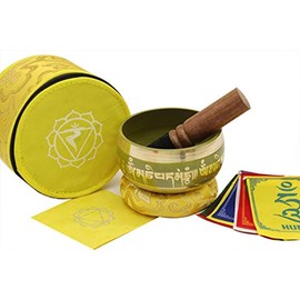 Seven Tibetan Singing Bowls Set - Choose Your Favorite Bowl, Improve Meditation Practice (Solar Plexus Chakra)